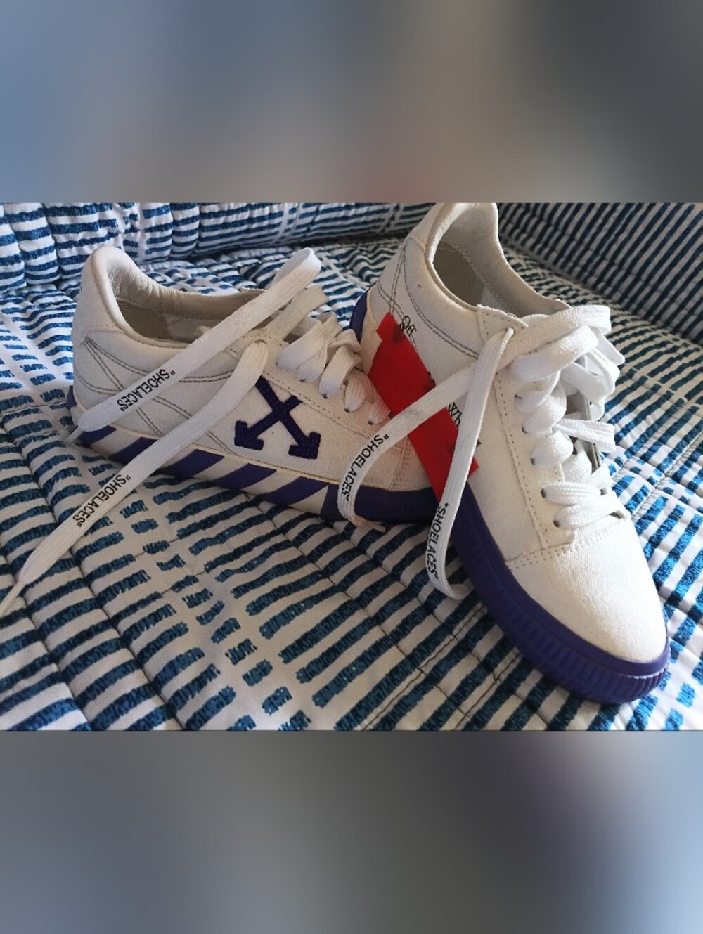 Off-White Vulcanized Canvas Sneakers